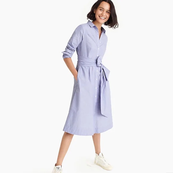 J. Crew Dresses & Skirts - J. CREW Tie-waist Shirtdress Shirt Dress Peri